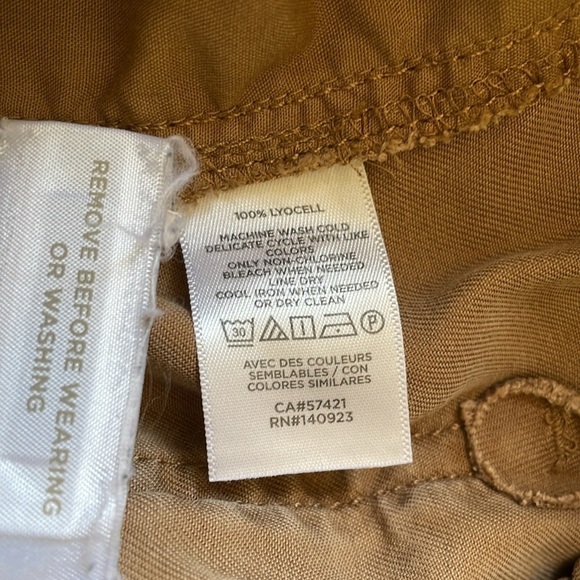 Loft Women XS Emory Taper Pant Brown Elastic Drawstring Waist Casual 581393 - Picture 4 of 6